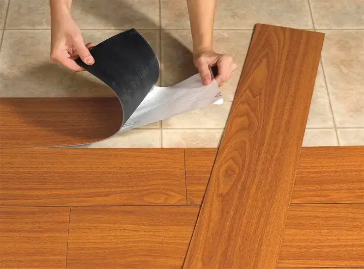 Piso vinílico na decoração