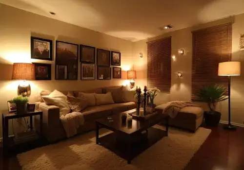 Iluminação em apartamento