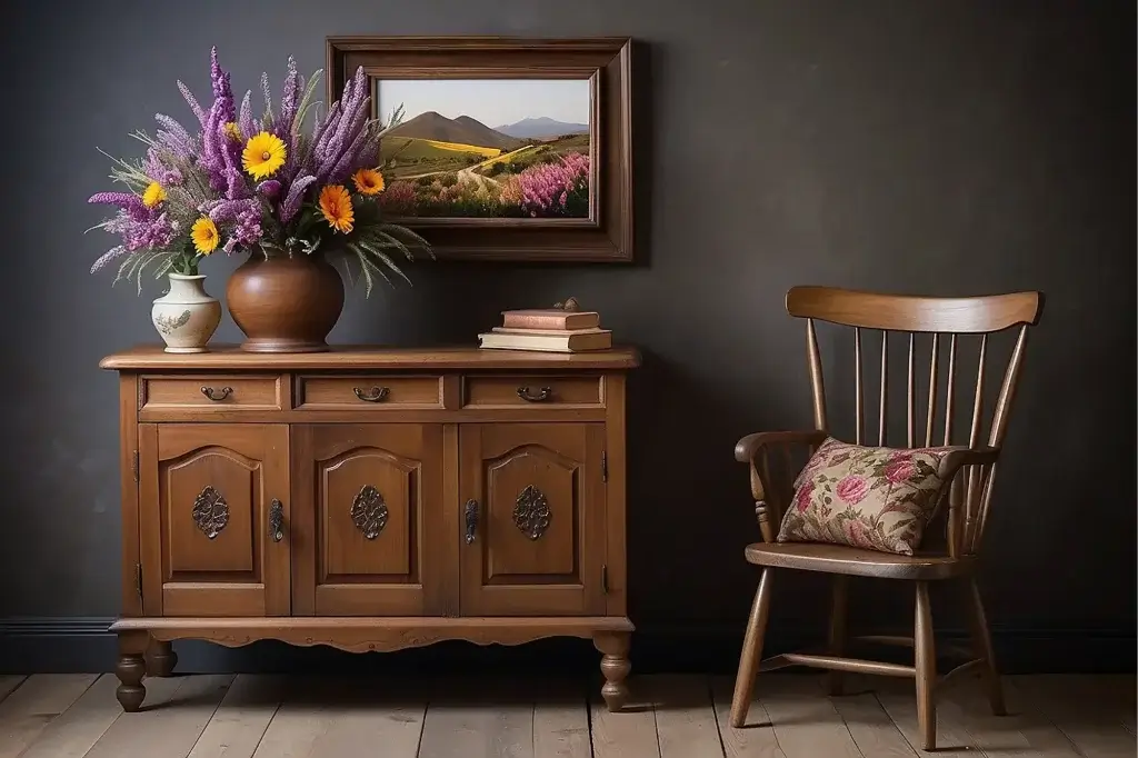 Decoração com móveis antigos