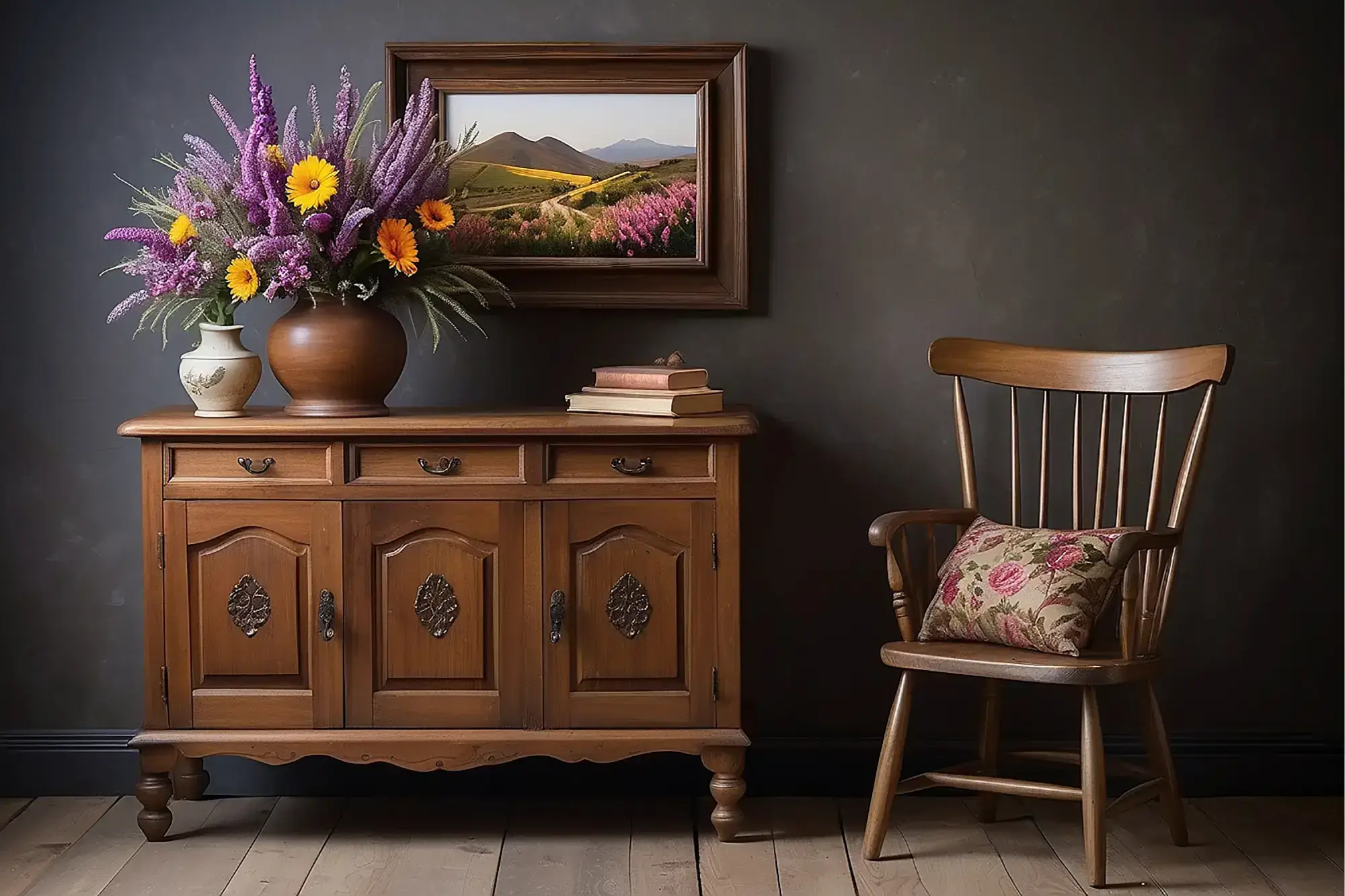 Decoração com móveis antigos